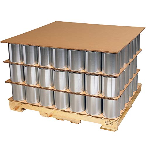 Fișe de carton ondulate cu perete triplu cu cutie mare, 48 x 48, W X L, Kraft, pachet de 5
