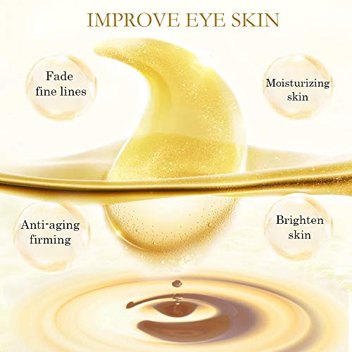 Guanjing 24k Gold Eye Mask, -60 buc - colagen coreean sub patch-uri pentru ochi, ochi pufosi si cearcane, Anti-imbatranire,