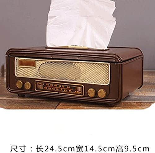 Wybfztt-188 Radio Radio Formă de țesut cutia de hârtie cutie de șervețel cutie de depozitare container hârtie de hârtie de