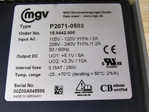 MGV P2071-0503 Sursa de alimentare AC/DC 15.9442.000