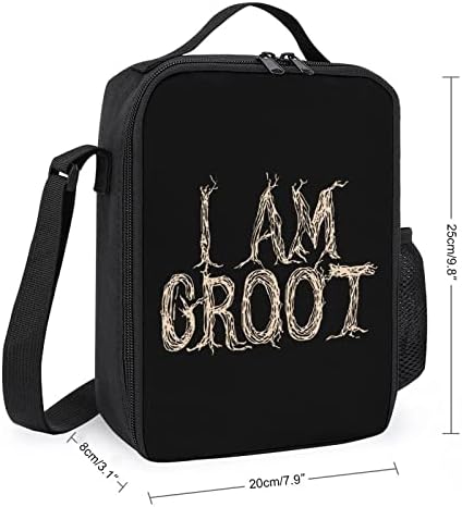 Sunt Groot cutie de prânz izolată pentru bărbați și femei umăr & nbsp; geantă portabilă reutilizabilă pentru munca de birou