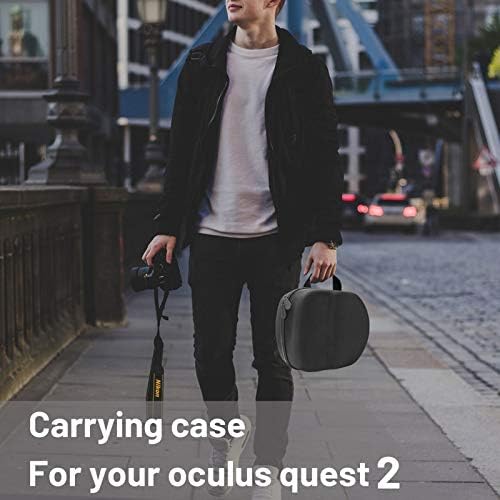 Carcasă de călătorie McBeitrty pentru Oculus Quest & Quest 2, All-in-One VR Gaming Casii pentru căști pentru călătorie Bag