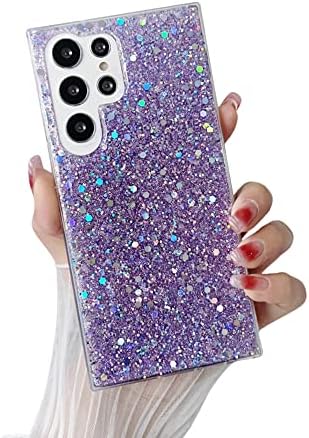Samsung Galaxy S23 ultra Glitter Carcasă, drăguță scânteie bling diamant strălucitor fete fete fete cu cauciuc subțire slim