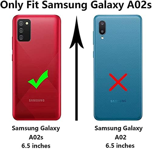 Carcasă YmhxcY A02s, carcasă Galaxy A02s,carcasă Samsung A02s cu Protector de ecran HD [2 buc], carcasă de protecție subțire