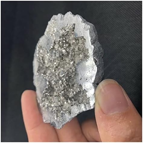 LAAALID XN216 1 buc argint Natural pirită felie cuarț Cluster puncte de cristal Geode minerale pietre naturale și minerale