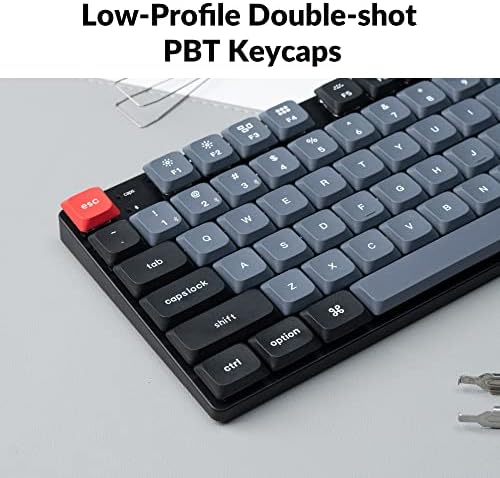 KeyChron K13 Pro Ultra-Slim QMK/prin intermediul tastaturii mecanice wireless Aspect TKL cu RGB programabil personalizat Numpad