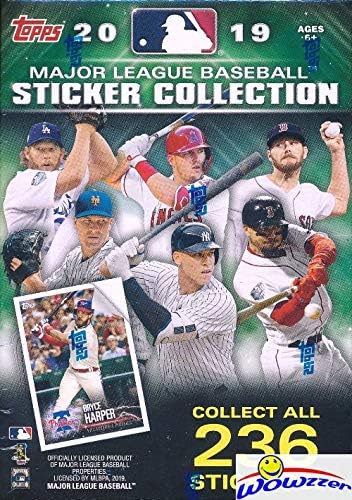 2019 Topps MLB Baseball Stickers Exclusive 16 Box Case Factory cu 640 Autocolant și 16 Postere de colecție! Căutați autocolante