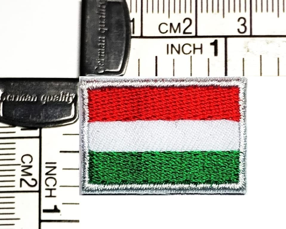 Kleenplus 2 buc. 0, 6X1, 1 INCH. Mini Ungaria Pavilion Patch țară pavilion brodate Applique emblema uniformă militare tactice