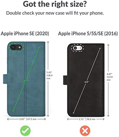 Portofel Vintage Snakehive iPhone SE 2020 / / Husă pentru telefon portofel din piele naturală / / piele reală cu suport de