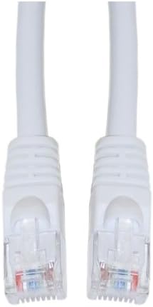 Accesorii electronice Cablewholesale Cat6 Cablu de plasture Ethernet alb de 6 metri cu cizme fără snog/modelat