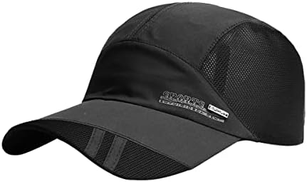 Femei bărbați în aer liber Baseball Cap usoare Rapid uscat Mesh Adustable UPF 50 + Sun Hat pentru Rularea golf pescuit
