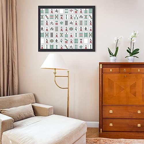 Chinese Mahjong din lemn din lemn cadru de artă fotografii de artă afișare poza perete pentru acasă decorative decorative