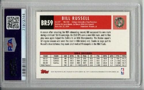 2007 Topps anii lipsă BR59 Bill Russell Card Celtics PSA 10 Low Pop 8 - Carduri de baschet nesemnate