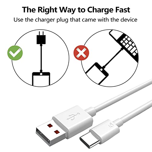 Cablu încărcător USB C RONFIN, încărcător tip C de 3ft/1m Încărcare rapidă 5a plumb pentru Samsung Galaxy S22 S21 S20 S10 S9