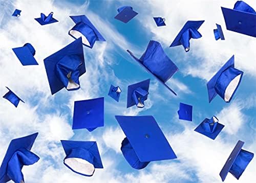 BELECO 9x6ft țesătură sărbătoare de absolvire fundal burlac capac cer albastru Felicitări Grad Clasa de absolvire a ceremoniei