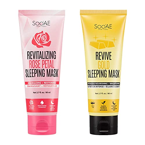 Soo ' Ae Sleeping Mask Duo-petală de trandafir pentru revitalizare & amp; Revive Gold pentru hrănire intensivă