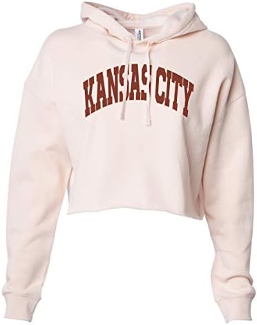 KC Proud Hometown Fashion Crop Top Hoodie Kansas City Colecția de redevență