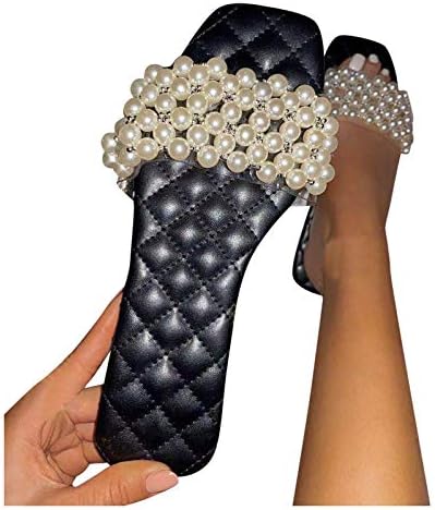 Sandale flip-flop pentru femei uqghqo, sandale pentru femei cu flori sandale plate alunecare flip-flop casual vara 2021 sandale