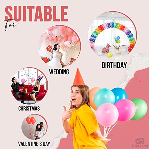 100buc Latex baloane culori asortate - Happy Birthday balon Garland curcubeu Partidul consumabile si decoratiuni de nunta -