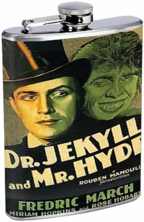 Dr. Jekyll și Mr. Hyde 8oz balon din oțel inoxidabil D-396