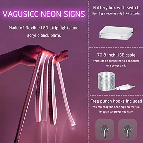 Semne Neon pentru dormitor, semne Neon Fluture lumini LED USB sau alimentate cu baterie,lumină Neon Led ca semne de perete