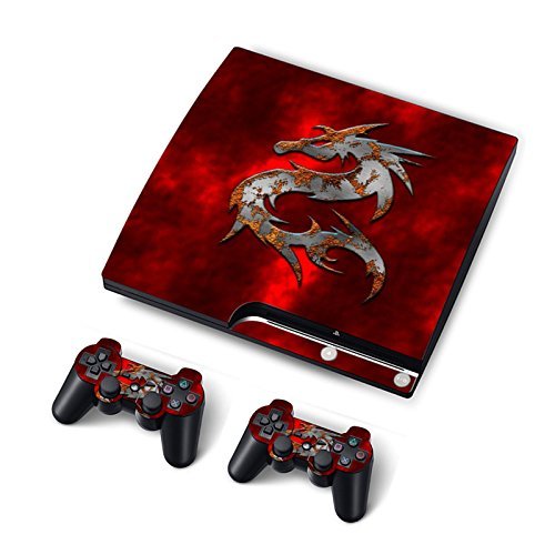 Red Dragon vinil Decal piele pentru Sony PS3 SLIM & amp; controlere de la distanță