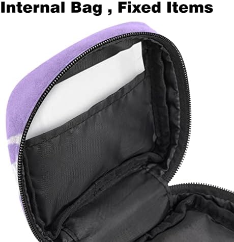 Geantă de depozitare a șervețelului sanitar purpuriu, geantă pentru perioada menstruală pentru fete adolescente, suport pentru