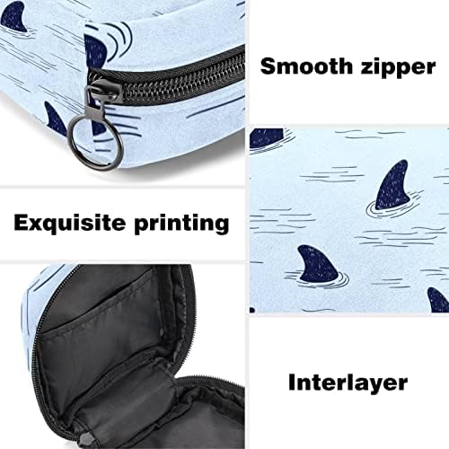 Shark coada model sanitare șervețel depozitare sac portabil perioada Kit sac Pad pungi pentru perioada Menstrual Cupa sac cu