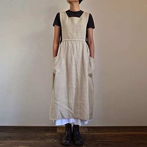 Rochie de tricou pentru fete fete vintage buzunare plisate Grădinări de grădinări de bumbac în general rochie pinafore