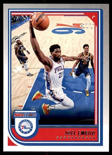 2022-23 Panini NBA Hoops 30 Joel Embiid NM-MT Philadelphia 76ers Basketball Trading Card NBA