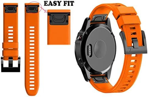 BHOLSA 26 22 20mm Watchband curea pentru Garmin Fenix 7x 7 7S ceas cu eliberare rapidă Silicon EasyFit curea pentru încheietura