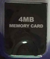 Card de memorie Negru de 4 MB pentru Nintendo GameCube sau Wii-NEXiLUX