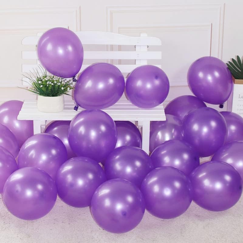 GaesQae baloane Violet, perle baloane Violet Pentru Halloween decorare ziua de nastere Baloane Absolvire Decor.12 inch Latex