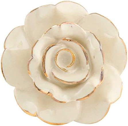 Raft indian 16 bucăți butoane și trageri dulapuri de bucătărie | Trandafirul de trandafir trage dresser | Cream Knobs Modern