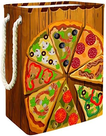 Unicey cea mai bună Pizza de pe tablă găleată pliabilă impermeabilă pentru rufe pentru copii cameră dormitor pepinieră pentru