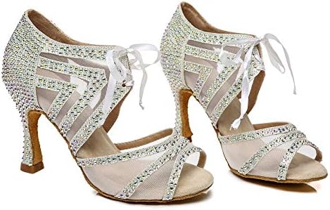 Pantofi de dans latin de bandă pentru femei Pantofi de dans, performanță, pantofi cu toc înalt, Modelo YCL435