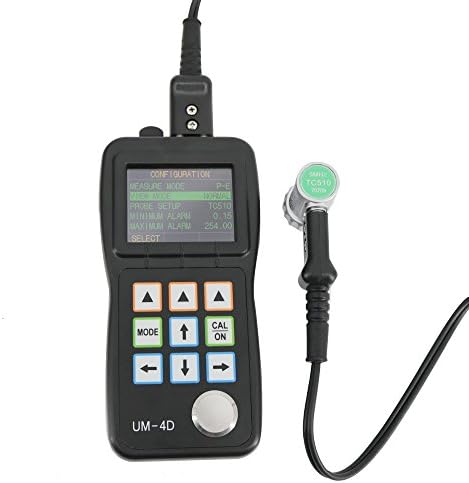 Graigar UM-4D digital digital handheld cu garduri cu ultrasunete de tester de măsurare 0,025 '' până la 20 '' cu sondă TC510