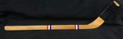 Montreal Canadiens Vintage Mini Stick Semnat de 10 Legends & Hof'ers JSA LOA COA - Autografate NHL Sticks