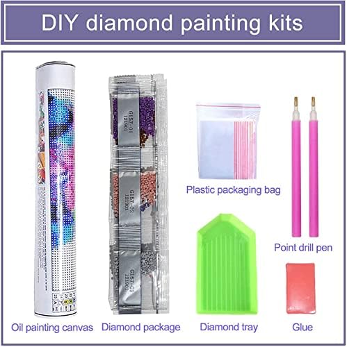 Fawnkiss 12x16in anime 5d kits pictură cu diamante, kituri de pictură cu diamante pentru începători, adulți DIY Full Diamond
