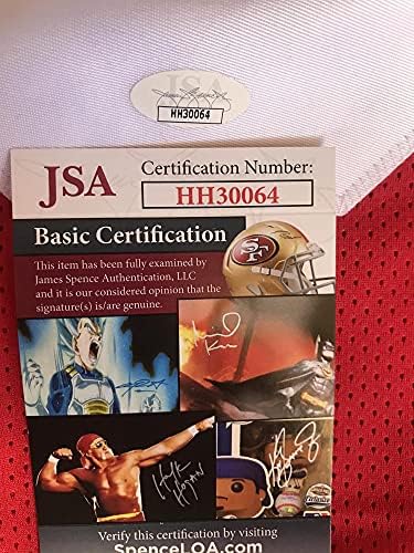 Robert Smith Ohio State a semnat autografat XL Red Custom Jersey JSA HH30064