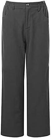 Vara Casual Bumbac lenjerie pantaloni pentru femei Baggy drept picior pantaloni Talie mare pantaloni lungi cu buzunare pantaloni
