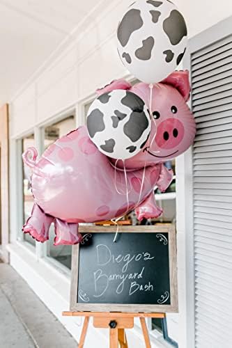 2 Buc Roz Porc În Formă De Jumbo Mylar Folie Balon Ferma Animale Tematice Petrecere Decoratiuni Ziua De Nastere Baby Duș Decor