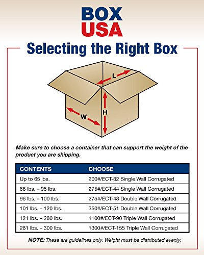 Cutie SUA 10 pachet de cutii de carton ondulat cu perete dublu cu găuri de mână, 20 L x 20 L x 12 H, Kraft, transport, Ambalare