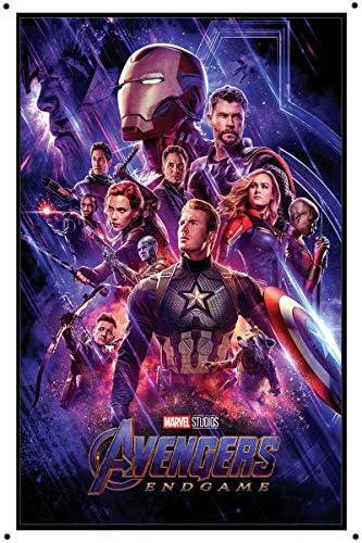 Retro Metal Tin Sign 8x12 inch Journey's End the Avengers: Endgame Poster Retro Metal Sign Pulp Fiction Movie Poster Sign Tin