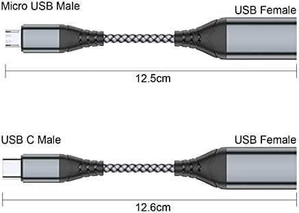 Jadebones USB C până la USB 3.0 Adaptor și Micro USB la Adaptor USB, USB C Bărbat la USB Convertor feminin, Micro USB Masculin