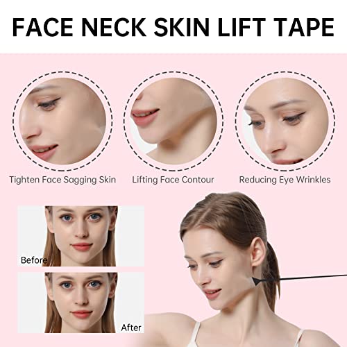 DB11 Face Lift Tape, Ultra-subțire invizibil Face Tape Face Lift autocolant pentru Instant Lifting Face, V-face gât și ochi