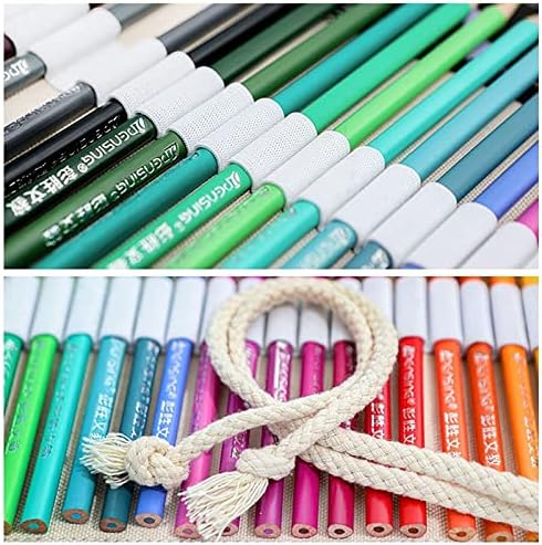 Handmade 24/12/36/48/72 Sloturi Canvas creion Wrap Roll Up Pen Holder pentru pentru artistul studenți desenând organizații