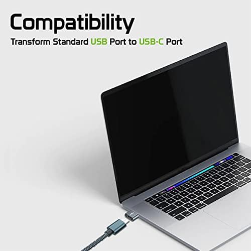 Adaptor rapid de sex masculin USB-C la USB compatibil cu JBL Live Pro+ TWS pentru încărcător, sincronizare, dispozitive OTG