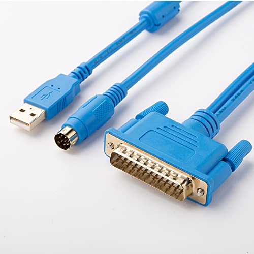 USB-SC09 pentru PLC Cablu de programare Cablu de date Descărcare cablu FX Seria A Cablu de comunicare PLC Placat Cu Aur Albastru