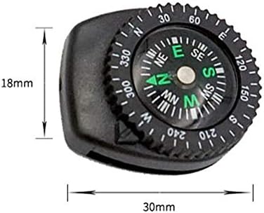 Wjtmy mini busola cu bandă de mână portabilă detașabilă bandă de ceasuri de drumeție drumeție călătorie cu încheieturi de urgență